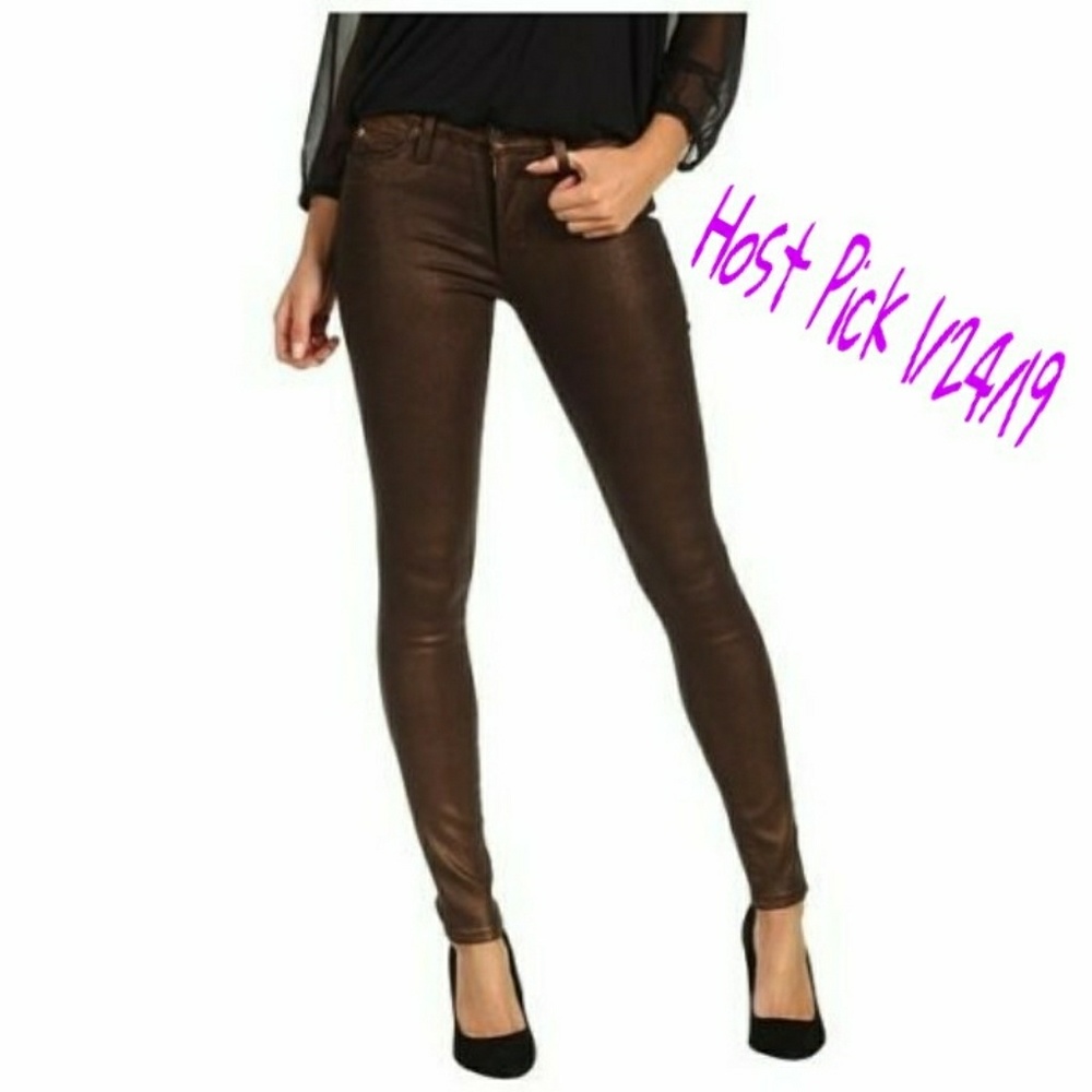 2xHP! Hudson Sz 28 Copper Nico Super Skinny Jeans